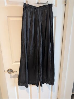 Black Flowing Maxi Skirt — By COS
